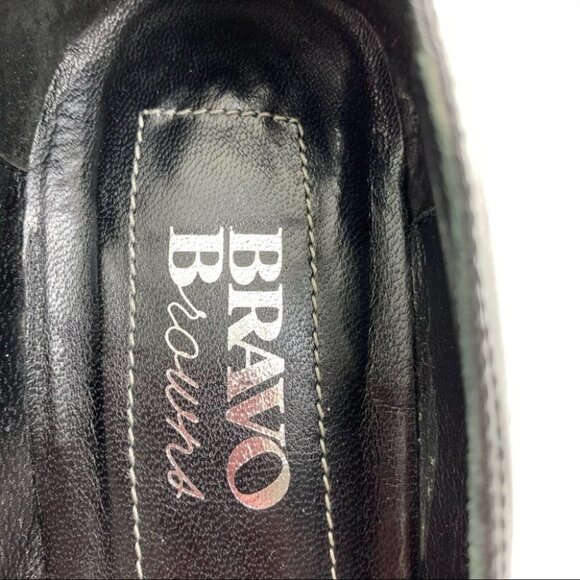 Bravo  Browns Black Leather size 9 - Picture 5 of 8